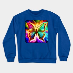 Psychedelic Butterfly Crewneck Sweatshirt